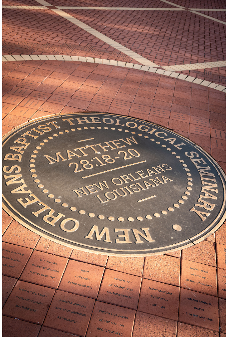 Legacy Plaza with school seal